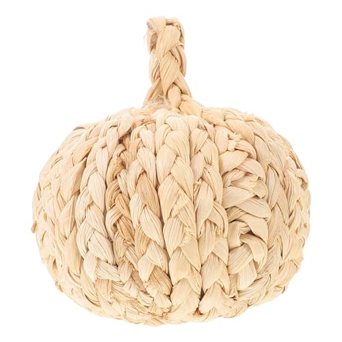 MAGICLULU Gewebtes Kürbisornament Strohkürbis Kleines Kunsthandwerk Für Festliche Dekoration – Einzigartige Figur Für Die Herbstliche Thanksgiving Tischdekoration MAGICLULU Gewebtes Kürbisornament Strohkürbis Kleines Kunsthandwerk Für Festliche Dekoration – Einzigartige Figur Für Die Herbstliche Thanksgiving Tischdekoration von MAGICLULU
