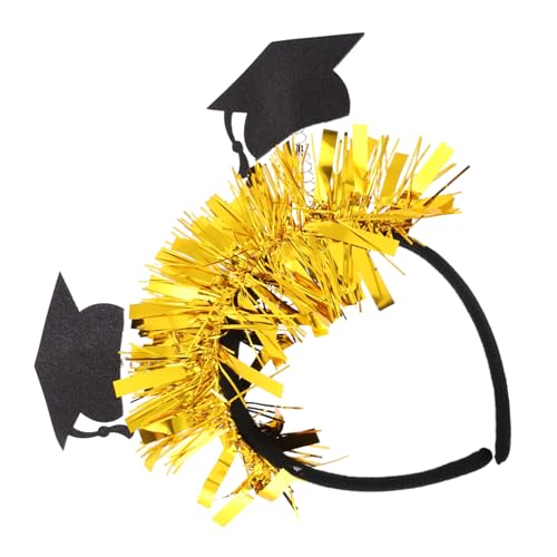 MAGICLULU Graduation Mini Hut Stirnband mit Buchstaben Modisches Haaraccessoire für Frauen Vielseitig für Abschlussfeiern Partys und Festliche Anlässe Sorgfältig Verarbeitet Langlebig von MAGICLULU