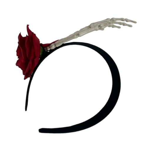 MAGICLULU Halloween Haarreif mit Hand und Blume Cosplay Haarschmuck für Halloween und Tag der Toten Wiederverwendbares Kostümzubehör für Partys und Feiern von MAGICLULU