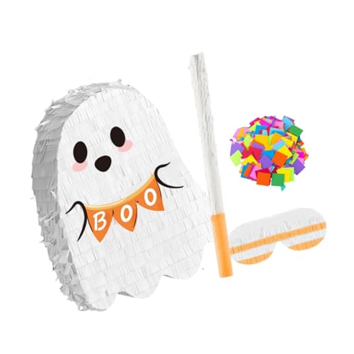 MAGICLULU Halloween Party Ghost Pinata Robuste Hängende Piñata für Mexikanisches Karneval Motto Spielerisches Party Deko Highlight für Süßigkeiten und Unterhaltung MAGICLULU Halloween Party Ghost Pinata Robuste Hängende Piñata für Mexikanisches Karneval Motto Spielerisches Party Deko Highlight für Süßigkeiten und Unterhaltung von MAGICLULU