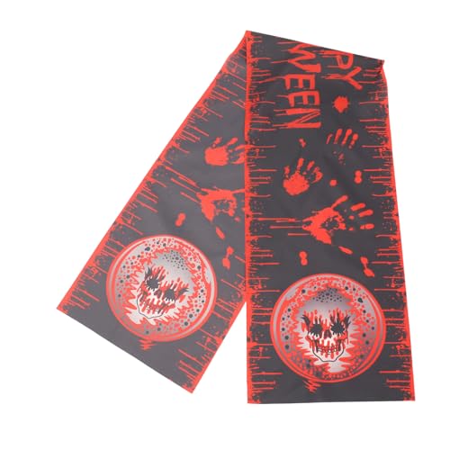 MAGICLULU Halloween Tischläufer mit Schwarzem Handabdruck Ölabweisend Dekorativ für Party und Esstisch Stilvoll für Moderne Herbstdekoration MAGICLULU Halloween Tischläufer mit Schwarzem Handabdruck Ölabweisend Dekorativ für Party und Esstisch Stilvoll für Moderne Herbstdekoration von MAGICLULU