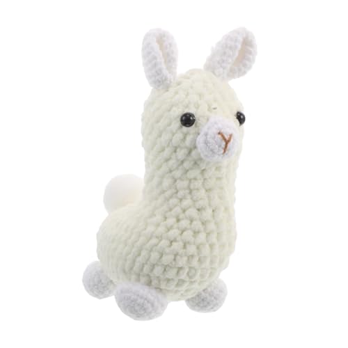 MAGICLULU Handgemachtes Häkel-alpaka-anhänger Stabiles DIY Schlüsselanhänger Pendant Niedliche Gestrickte Alpaka-Figur Multifunktionales Leichtes Häkelspielzeug für Rucksack und Dekoration von MAGICLULU