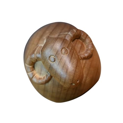 MAGICLULU Handgeschnitzte Holzschaf Figur Holzkunst Desktop Deko Leichtes Holzornament für Büro Wohnzimmer Holzdekoration MAGICLULU Handgeschnitzte Holzschaf Figur Holzkunst Desktop Deko Leichtes Holzornament für Büro Wohnzimmer Holzdekoration von MAGICLULU