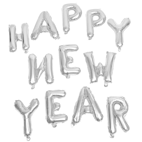 MAGICLULU 16 Happy New Year-ballons Aus Aluminiumfolie Mit Buchstaben 2024 Party-dekorationen Für Das Neue Jahr Set Mit Ballondekorationen Für Die Feier MAGICLULU 16 Happy New Year-ballons Aus Aluminiumfolie Mit Buchstaben 2024 Party-dekorationen Für Das Neue Jahr Set Mit Ballondekorationen Für Die Feier von MAGICLULU