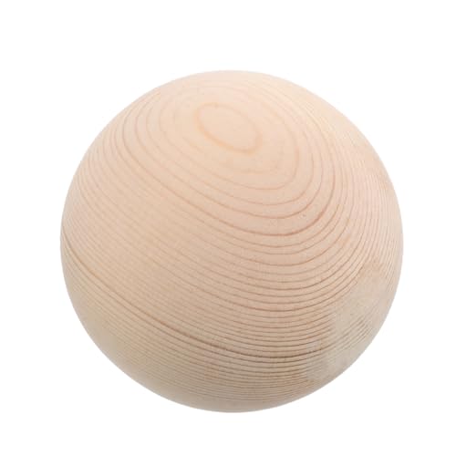 MAGICLULU Hartholz Rundkugel Robuste Holz Kugel für Basteln Dekorative Holzperle Handgefertigt Poliert Robust für DIY Projekte und Inneneinrichtung von MAGICLULU