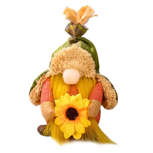 MAGICLULU Herbstliche Tischdekoration Faceless Doll GNOME Mit Sonnenblumen Zwergenpuppe Für Erntedankfest Und Partys Niedlicher Puppenschmuck Für Festliche von MAGICLULU