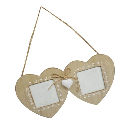MAGICLULU Herzförmiger Bilderrahmen aus Holz Wandhängender Fotohalter Kreative Wanddekoration für Hochzeit Geburtstag und Zuhause MAGICLULU Herzförmiger Bilderrahmen aus Holz Wandhängender Fotohalter Kreative Wanddekoration für Hochzeit Geburtstag und Zuhause von MAGICLULU