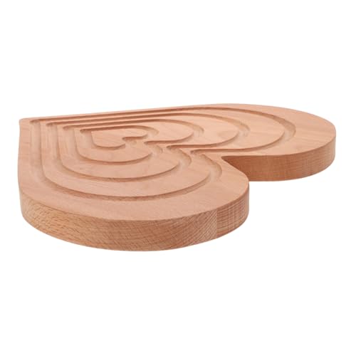 MAGICLULU Herzförmiges Holzserviertablett Dekorative Servierplatte für Desserts Snacks Vielseitige Holzplatte für Partys Hochzeiten Zuhause von MAGICLULU