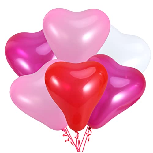 MAGICLULU Herzform Latexballons Rot Verdickte Dekorative Ballons Für Partys Geburtstagsfeiern Und Hochzeiten Riesige Herzballons Für Romantische Anlässe MAGICLULU Herzform Latexballons Rot Verdickte Dekorative Ballons Für Partys Geburtstagsfeiern Und Hochzeiten Riesige Herzballons Für Romantische Anlässe von MAGICLULU