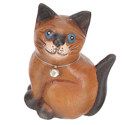 MAGICLULU Holz Geschnitzte Kätzchen Ornamente Katzensachen Filter Drinnen Katzenornamente Schnitzen Holzhandwerksschmuck Holz Geschnitzte Tiere Hölzern Chocolate MAGICLULU Holz Geschnitzte Kätzchen Ornamente Katzensachen Filter Drinnen Katzenornamente Schnitzen Holzhandwerksschmuck Holz Geschnitzte Tiere Hölzern Chocolate von MAGICLULU