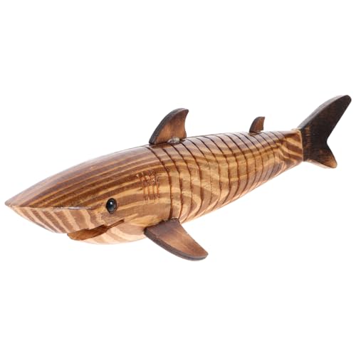 MAGICLULU Holz Hai Modell Hai Figur für Tischdekoration Kleines Holz Meerestier Ornament für Schlafzimmer Wohnzimmer MAGICLULU Holz Hai Modell Hai Figur für Tischdekoration Kleines Holz Meerestier Ornament für Schlafzimmer Wohnzimmer von MAGICLULU