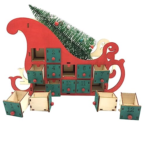 MAGICLULU Holz Weihnachts Countdown Kalender Ornament Tage Dekorative Tischdeko für Wohnzimmer Schlafzimmer Büro Festliche Weihnachtsdeko Geschenkidee MAGICLULU Holz Weihnachts Countdown Kalender Ornament Tage Dekorative Tischdeko für Wohnzimmer Schlafzimmer Büro Festliche Weihnachtsdeko Geschenkidee von MAGICLULU
