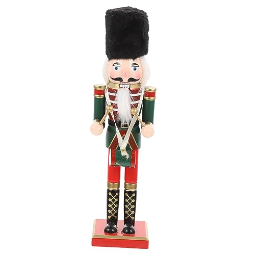 MAGICLULU Holz Weihnachtsdeko Nutcracker Figur mit Grünem Trommelmotiv Traditionelle Tischdekoration für Weihnachten Festliche Deko für Zuhause Büro Party und Hotel Robuste Holzfigur mit MAGICLULU Holz Weihnachtsdeko Nutcracker Figur mit Grünem Trommelmotiv Traditionelle Tischdekoration für Weihnachten Festliche Deko für Zuhause Büro Party und Hotel Robuste Holzfigur mit von MAGICLULU
