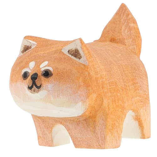 MAGICLULU Holzfigur Akita Dekoration Handgefertigte Holzschnitzerei Für Wohnkultur Für Kreative Wohnräume MAGICLULU Holzfigur Akita Dekoration Handgefertigte Holzschnitzerei Für Wohnkultur Für Kreative Wohnräume von MAGICLULU