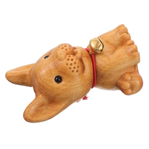 MAGICLULU Holzfigur Corgi Für Tisch Und Wohnzimmerdekor Handgeschnitzt Rustikales Design Mit Glocke Kleine Tierstatue Für Zuhause Und Büroumgebung MAGICLULU Holzfigur Corgi Für Tisch Und Wohnzimmerdekor Handgeschnitzt Rustikales Design Mit Glocke Kleine Tierstatue Für Zuhause Und Büroumgebung von MAGICLULU