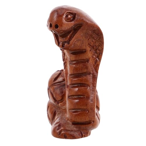 MAGICLULU Handgeschnitzte Mini-schlangenstatue Aus Holz Jahresschlange Ornament Chinesisches Sternzeichen- MAGICLULU Handgeschnitzte Mini-schlangenstatue Aus Holz Jahresschlange Ornament Chinesisches Sternzeichen- von MAGICLULU