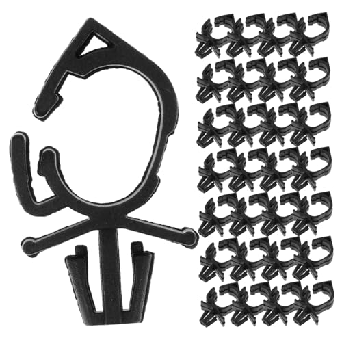 MAGICLULU Kabelbaum Clips 100 Stück Verdrahtung Klemmen Auto Kabelclips Werkzeugfreie Installation Einsetzbar Robuste Kunststoffklemmen für Kabelmanagement von MAGICLULU