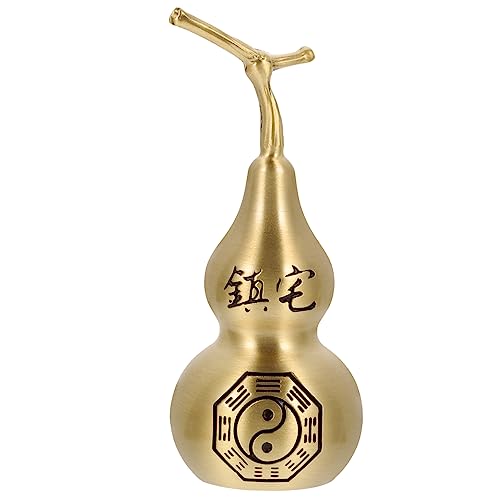 MAGICLULU Kaufmännischer Kupfer Kürbis Dekoratives Handwerk für Tisch Büro Tischdeko Zartes Kupferdesign Feng Shui Glücksbringer von MAGICLULU
