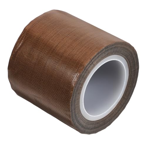 MAGICLULU Klebeband Hitzebeständiges Klebeband Wärmeklebeband Wärmeübertragungsband Hochtemperaturband Bänder Hochtemperaturband Hitzebeständiges Übertragungsband Hellbraune Glasfaser von MAGICLULU