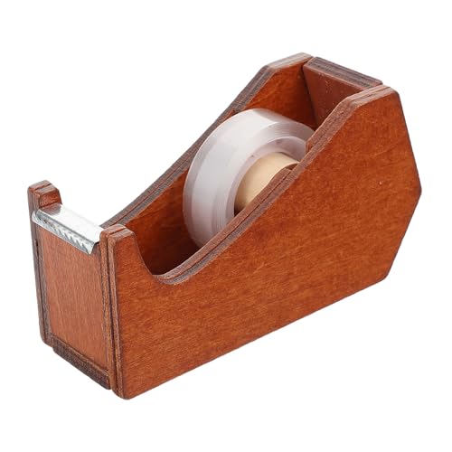 MAGICLULU Klebebandspender aus Holz Schreibtisch USB Verpackung Büro Werkzeuge zum Schneiden von Bändern Tragbarer Klebebandspender Bandhalter Klebebandspender nachfüllen Bandschneider von MAGICLULU