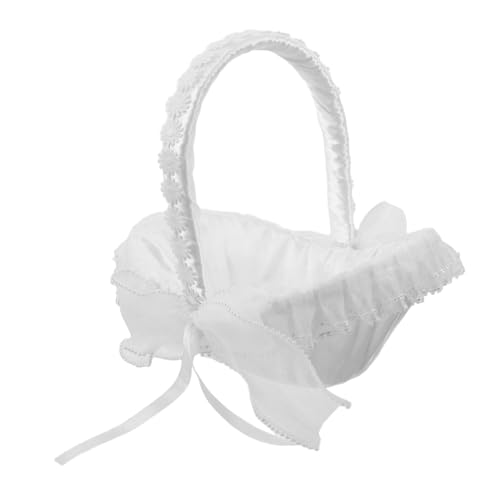 MAGICLULU Kleiner Handgewebter Blumenkorb mit Henkel Yuanbao form Schleifen dekor Vielseitig als Candy Obstkorb für Blumenkinder für Hochzeitszeremonien und Romantische Feiern MAGICLULU Kleiner Handgewebter Blumenkorb mit Henkel Yuanbao form Schleifen dekor Vielseitig als Candy Obstkorb für Blumenkinder für Hochzeitszeremonien und Romantische Feiern von MAGICLULU