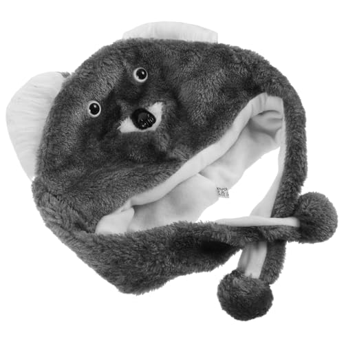 MAGICLULU Koala Mütze Verstellbar Cartoon Tierkostüm Karneval Party Hut Lustiger Fasching Kopfbedeckung für Jungen Mädchen von MAGICLULU