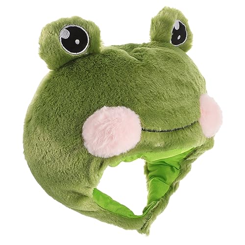 MAGICLULU Frosch-kopfbedeckung Plüsch-froschhut Für Erwachsene Cartoon-partyhut Unisex Cosplay-zubehör 1 Stück MAGICLULU Frosch-kopfbedeckung Plüsch-froschhut Für Erwachsene Cartoon-partyhut Unisex Cosplay-zubehör 1 Stück von MAGICLULU