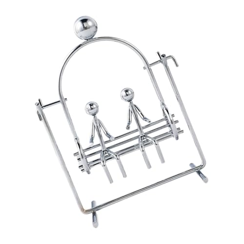MAGICLULU Kreative Eisenfiguren mit Balance Ball Schwingendes Tumbler für Schreibtischdekoration und Stressabbau und Physikliebhaber MAGICLULU Kreative Eisenfiguren mit Balance Ball Schwingendes Tumbler für Schreibtischdekoration und Stressabbau und Physikliebhaber von MAGICLULU