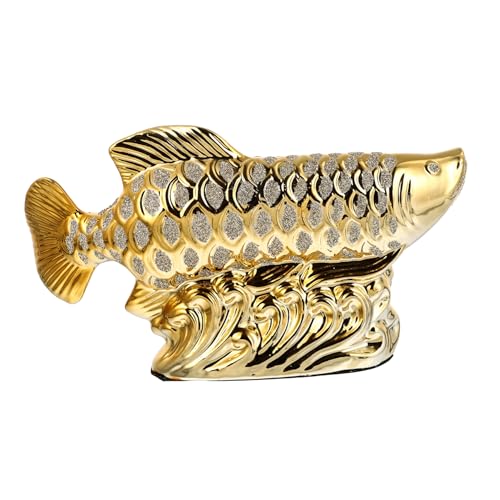 MAGICLULU Keramik Fisch Desktop Dekor Kreativer Schmuck Einzigartiges Handwerk Für Zuhause Und Büro Mit Feinen Details Und Glückssymbolik MAGICLULU Keramik Fisch Desktop Dekor Kreativer Schmuck Einzigartiges Handwerk Für Zuhause Und Büro Mit Feinen Details Und Glückssymbolik von MAGICLULU