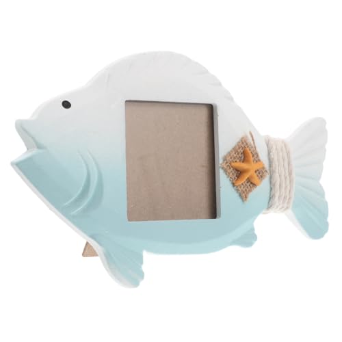 MAGICLULU Kreativer Fisch-Fotorahmen Kinderdekoration Haustier Requisiten Dekoration Heimdekoration kleine bilderrahmen holz bilderrahmen Angeln Wanddekoration Strandbild hölzern Sky-blue MAGICLULU Kreativer Fisch-Fotorahmen Kinderdekoration Haustier Requisiten Dekoration Heimdekoration kleine bilderrahmen holz bilderrahmen Angeln Wanddekoration Strandbild hölzern Sky-blue von MAGICLULU