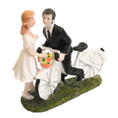 MAGICLULU Kuchendekoration Hochzeit Hochzeitsfigur Und Tortenaufsätze Aus Strapazierfähigem Harz Tortendekoration Für Hochzeiten Und Besondere Anlässe von MAGICLULU
