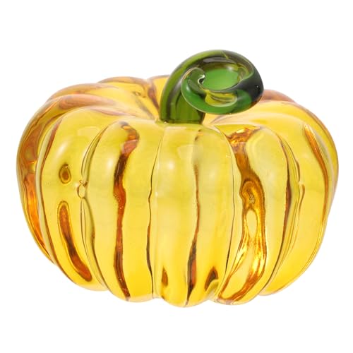 MAGICLULU Kürbis Dekoration Tisch Ornament für Herbst Halloween Handgefertigte Kürbisfigur Farbenfrohes Wohnaccessoire Deko Element für Partys und Feste von MAGICLULU