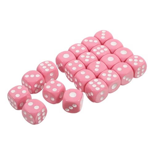 MAGICLULU Lebendiges Acryl-würfelset 100-teilig Würfel Mit Runden Ecken Für Mathe-Spiele Spielwürfel Für Gesellschaftliche Ktv-veranstaltungen von MAGICLULU
