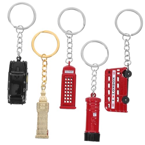 MAGICLULU London Souvenir Schlüsselanhänger Britische Kultur Attraktionen Doppeldeckerbus Telefonzelle Briefkasten Taxi Anhänger Für Autos Und Taschen MAGICLULU London Souvenir Schlüsselanhänger Britische Kultur Attraktionen Doppeldeckerbus Telefonzelle Briefkasten Taxi Anhänger Für Autos Und Taschen von MAGICLULU