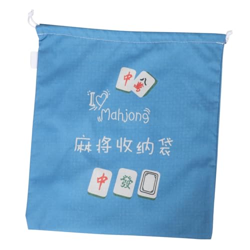 MAGICLULU Mahjong Aufbewahrungsbeutel Großes Stoffbeutel mit Kordelzug Staub Feuchtigkeitsresistent Portabler Organizer für Spielsteine für Zuhause Reisen von MAGICLULU