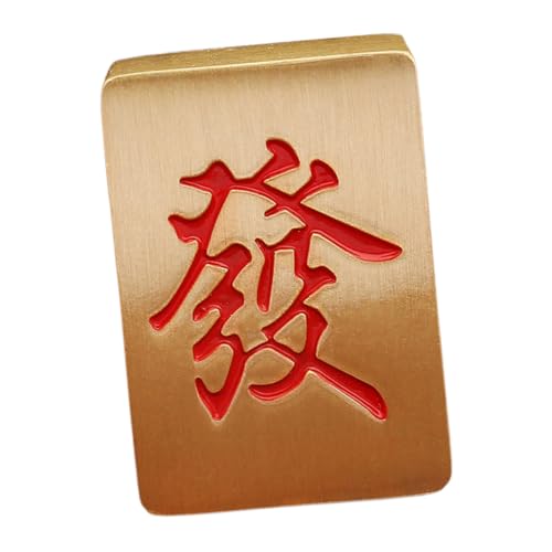 MAGICLULU Mahjong-Ornament Aus Messing Im Vintage-Stil: Goldene Metallfigur Als Tischdekoration Im Wohnzimmer, Schreibtisch-akzent Für Regaldekoration Zu Hause Und Im Büro MAGICLULU Mahjong-Ornament Aus Messing Im Vintage-Stil: Goldene Metallfigur Als Tischdekoration Im Wohnzimmer, Schreibtisch-akzent Für Regaldekoration Zu Hause Und Im Büro von MAGICLULU