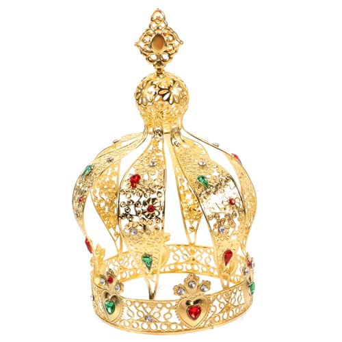 MAGICLULU Metall Tortendeko Verstellbare Party Kuchen Dekoration für Prinzessin Geburtstagsfeiern Königliche Kuchen Deko Goldfarbene Krone für Festliche Anlässe MAGICLULU Metall Tortendeko Verstellbare Party Kuchen Dekoration für Prinzessin Geburtstagsfeiern Königliche Kuchen Deko Goldfarbene Krone für Festliche Anlässe von MAGICLULU