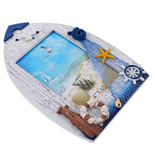 MAGICLULU Möwen -Fotorahmen Ornamente Küsten Fotorahmen im Strandstil geformt nautisch Bilderrahmen mit Meeresmotiven Muschel Bilderrahmen Tischplatte Fotorahmen für den Schreibtisch hölzern MAGICLULU Möwen -Fotorahmen Ornamente Küsten Fotorahmen im Strandstil geformt nautisch Bilderrahmen mit Meeresmotiven Muschel Bilderrahmen Tischplatte Fotorahmen für den Schreibtisch hölzern von MAGICLULU