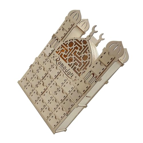 MAGICLULU Muslimisches DIY Holzpalast Ornament Ramadan Dekoration Leuchtendes Holzhandwerk Tischdeko Wohnkultur MAGICLULU Muslimisches DIY Holzpalast Ornament Ramadan Dekoration Leuchtendes Holzhandwerk Tischdeko Wohnkultur von MAGICLULU