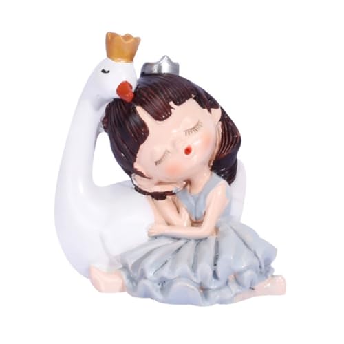 MAGICLULU Niedliche Schwan Mädchen Cake Sculpture aus Resin Kreative Cartoon Figurine als Cake Ornament Lustige Torten Dekoration für Geburtstag Party Home Office Tisch Accessoire MAGICLULU Niedliche Schwan Mädchen Cake Sculpture aus Resin Kreative Cartoon Figurine als Cake Ornament Lustige Torten Dekoration für Geburtstag Party Home Office Tisch Accessoire von MAGICLULU
