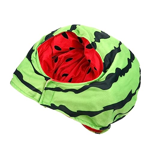 MAGICLULU Niedlicher Verstellbarer Wassermelonen Kostümhut aus Weichem und Verstellbare Kopfumfang als Halloween Kopfbedeckung und Party Accessoire MAGICLULU Niedlicher Verstellbarer Wassermelonen Kostümhut aus Weichem und Verstellbare Kopfumfang als Halloween Kopfbedeckung und Party Accessoire von MAGICLULU