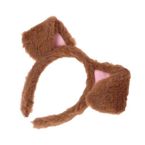MAGICLULU Niedriges Gewicht Bequemes Welpen Ohren Haarband Cartoon Hundeohren Stirnband für Halloween Weihnachten Party Kostümzubehör Leichtes Cosplay Accessoire für Erwachsene von MAGICLULU