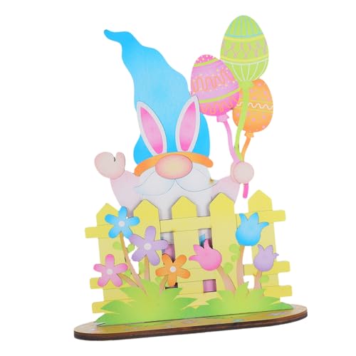 MAGICLULU Holz Happy Figurine Ostern Indoor GNOME Bauernhaus Stil Ostern Dekorationen MAGICLULU Holz Happy Figurine Ostern Indoor GNOME Bauernhaus Stil Ostern Dekorationen von MAGICLULU