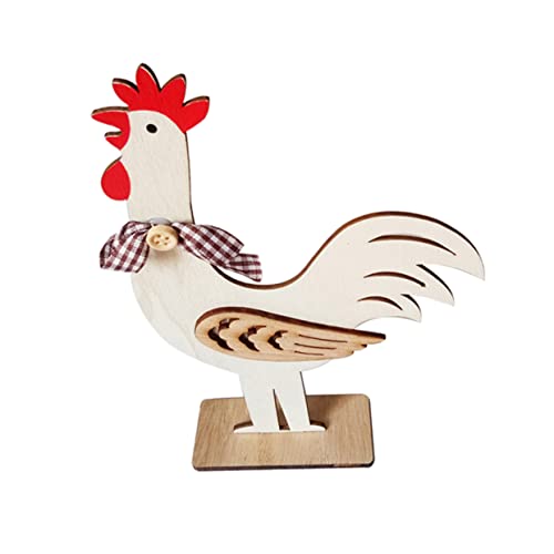 MAGICLULU Ostern Küken Decor Holz Hahn Stil Ornament Ostern Dekorative Zubehör Für Home Office Party MAGICLULU Ostern Küken Decor Holz Hahn Stil Ornament Ostern Dekorative Zubehör Für Home Office Party von MAGICLULU