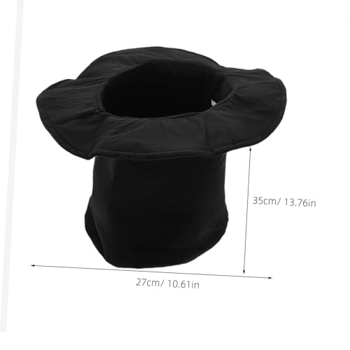 MAGICLULU Party Magierhut Schwarz Hoher Samt Top Hat für Kostüm Eleganter Tuxedo für Rollenspiel Bequemes Design für Geburtstagsfeiern Halloween Schulveranstaltungen von MAGICLULU