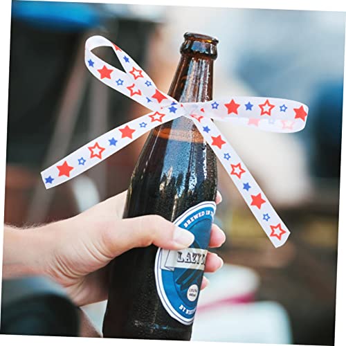 MAGICLULU Patriotisches Geschenkband DIY Dekorationsband für Unabhängigkeitstag Langlebiges Bastelband für Tisch Stuhl Fenster Tür Dekoration von MAGICLULU