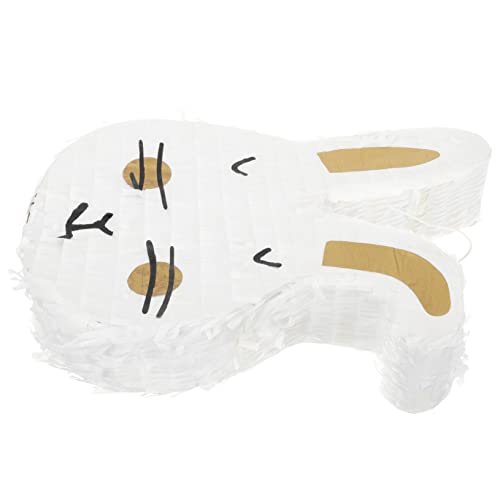 MAGICLULU Pinata Hängende Papier Pinata Form Eines Hasen Gefüllt Mit Süßigkeiten Für Kindergeburtstagsfeiern Und Festlichkeiten Dekoration von MAGICLULU