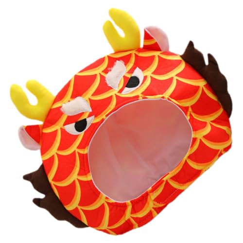 MAGICLULU Plüsch Dragon Head Hut mit Baumwollfüllung Dekorative Kopfbedeckung für Party und Cosplay Klassisches Design Warm und Bequem Geeignet für Feierlichkeiten und Kostüme MAGICLULU Plüsch Dragon Head Hut mit Baumwollfüllung Dekorative Kopfbedeckung für Party und Cosplay Klassisches Design Warm und Bequem Geeignet für Feierlichkeiten und Kostüme von MAGICLULU