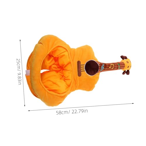 MAGICLULU Plüsch Gitarre Kostüm Hut Weiches Cartoon Party Headwear Foto Requisite Unisex Für Feierlichkeiten von MAGICLULU