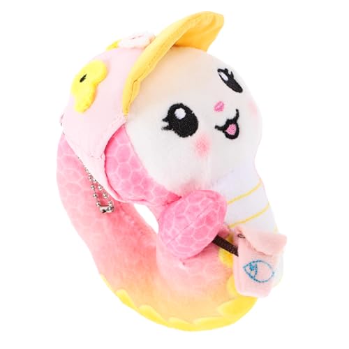 MAGICLULU Plüschpuppe „Jahr der Schlange“. Freundschaftsarmband-Kit Spielzeugschlangen Panda-Plüsch Stofftier Tierfigur hängende ausgestopfte Schlange Kuscheltiere Schlange PP Baumwolle Rosa von MAGICLULU
